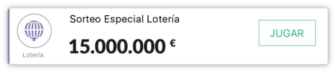 Selecciona el Sorteo de Navidad en el apartado Juegos